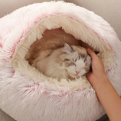 Cozy Plush Cat Bed