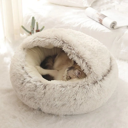 Cozy Plush Cat Bed