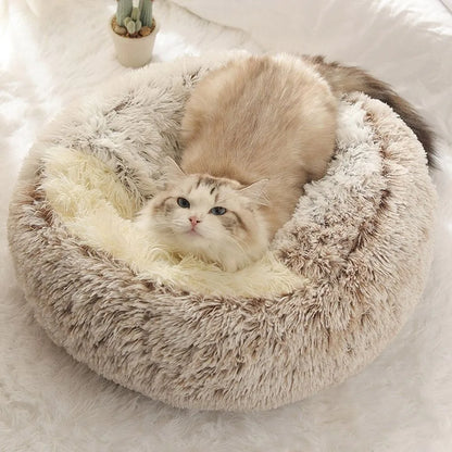 Cozy Plush Cat Bed