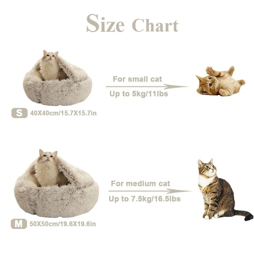 Cozy Plush Cat Bed